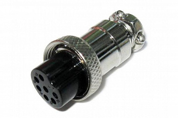 GX16F-7P, Разъем цилиндрический 7pin, мама