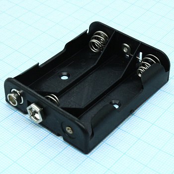 ZH290 , держатель под 3*АА батарейки, открытый, под колодку